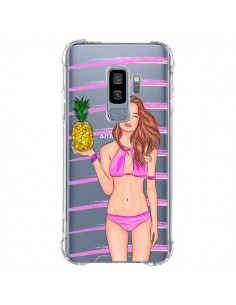 Coque Samsung S9 Plus Malibu Ananas Plage Ete Rose...