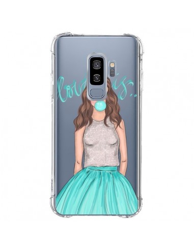 Coque Samsung S9 Plus Bubble Girls Tiffany Bleu Transparente - kateillustrate
