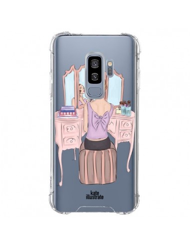 Coque Samsung S9 Plus Vanity Coiffeuse Make Up Transparente - kateillustrate