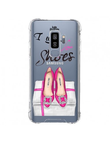 Coque Samsung S9 Plus I Work For Shoes Chaussures Transparente - kateillustrate