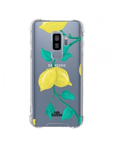 Coque Samsung S9 Plus Lemons Citrons Transparente - kateillustrate
