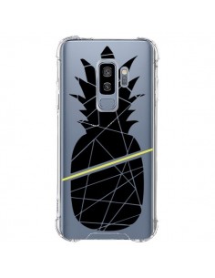 Coque Samsung S9 Plus Ananas Noir Transparente -...