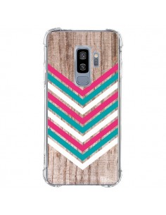 Coque Samsung S9 Plus Tribal Aztèque Bois Wood Flèche...