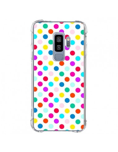 Coque Samsung S9 Plus Pois Multicolores - Laetitia
