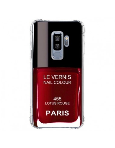 Coque Samsung S9 Plus Vernis Paris Lotus Rouge - Laetitia
