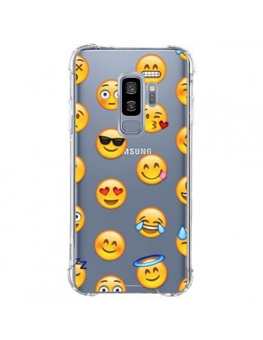 Coque Samsung S9 Plus Smiley Emoticone Emoji Transparente - Laetitia