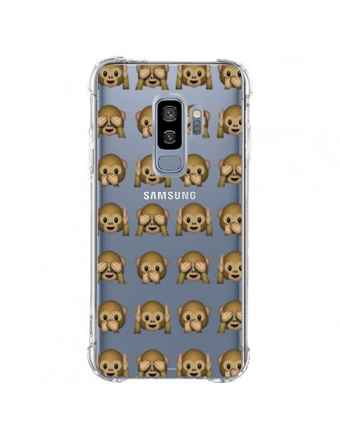 Coque Samsung S9 Plus Singe Monkey Emoticone Emoji Transparente - Laetitia