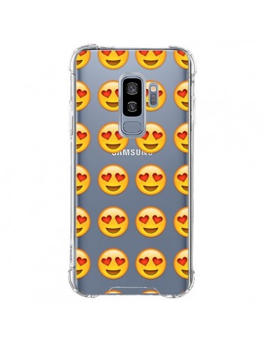 Coque Samsung S9 Plus Love Amoureux Smiley Emoticone Emoji Transparente - Laetitia