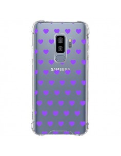 Coque Samsung S9 Plus Coeur Heart Love Amour Violet...