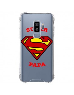 Coque Samsung S9 Plus Super Papa Transparente - Laetitia