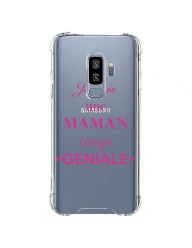 Coque Samsung S9 Plus Je suis une maman trop géniale Transparente - Laetitia