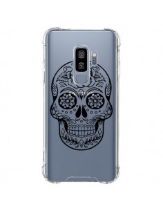 Coque Samsung S9 Plus Tête de Mort Mexicaine Noir...