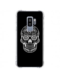 Coque Samsung S9 Plus Tête de Mort Mexicaine Blanche -...