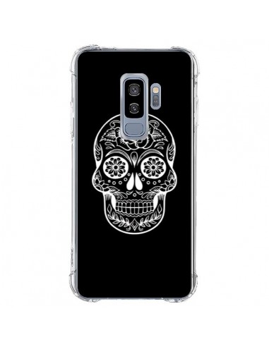 Coque Samsung S9 Plus Tête de Mort Mexicaine Blanche - Laetitia