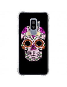 Coque Samsung S9 Plus Tête de Mort Mexicaine Multicolore...