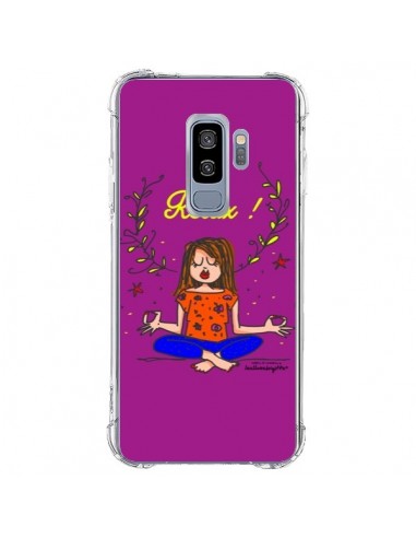 Coque Samsung S9 Plus Fille Relax Zen Yoga Leellouebrigitte