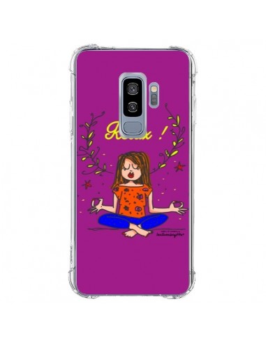 Coque Samsung S9 Plus Fille Relax Zen Yoga - Leellouebrigitte