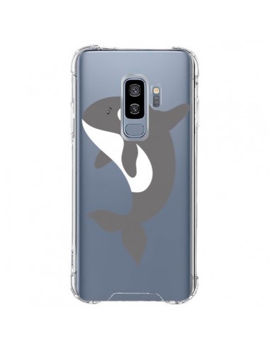 Coque Samsung S9 Plus Orque Orca Ocean Transparente - Petit Griffin