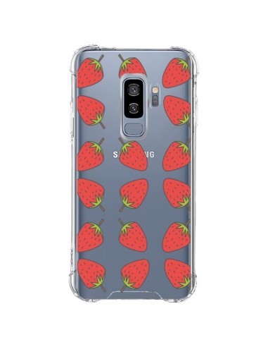 Coque Samsung S9 Plus Fraise Fruit Strawberry Transparente - Petit Griffin