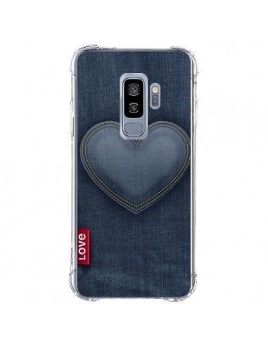 Coque Samsung S9 Plus Love Coeur en Jean - Lassana