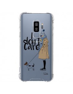 Coque Samsung S9 Plus I don't care Fille Chien...