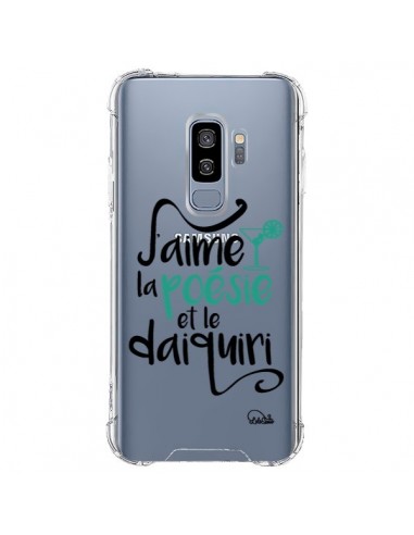 Coque Samsung S9 Plus J'aime la poésie et le daiquiri Transparente - Lolo Santo