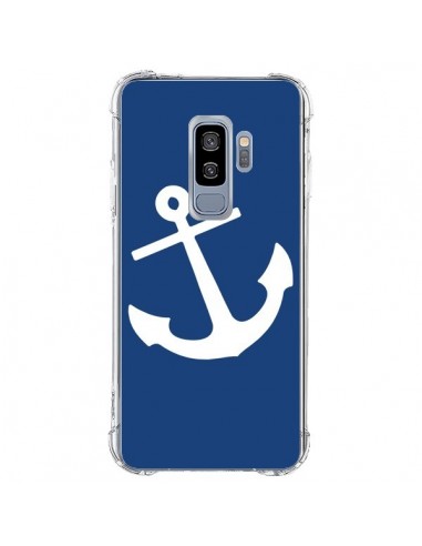 Coque Samsung S9 Plus Ancre Navire Navy Blue Anchor - Mary Nesrala