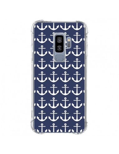 Coque Samsung S9 Plus Ancre Marin Bleu Anchors Navy - Mary Nesrala