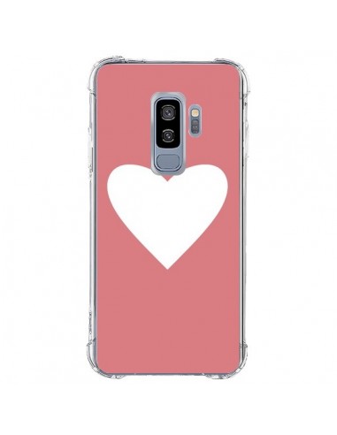 Coque Samsung S9 Plus Coeur Corail - Mary Nesrala