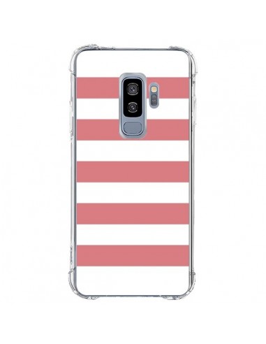 Coque Samsung S9 Plus Bandes Corail - Mary Nesrala