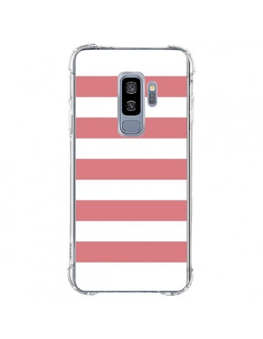 Coque Samsung S9 Plus Bandes Corail - Mary Nesrala