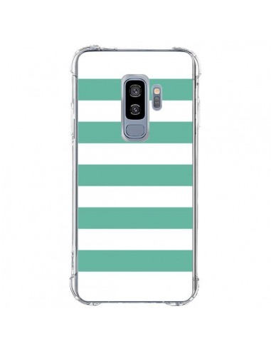 Coque Samsung S9 Plus Bandes Mint Vert - Mary Nesrala