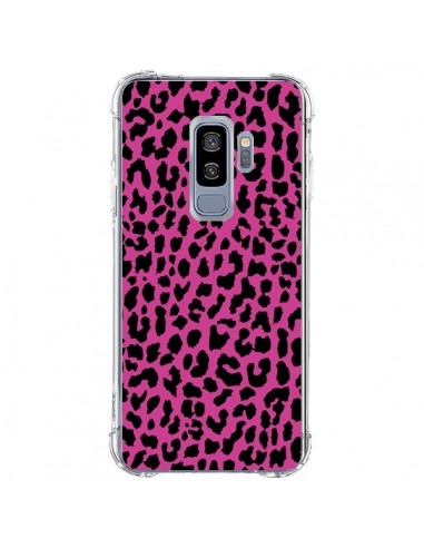 Coque Samsung S9 Plus Leopard Rose Pink Neon - Mary Nesrala