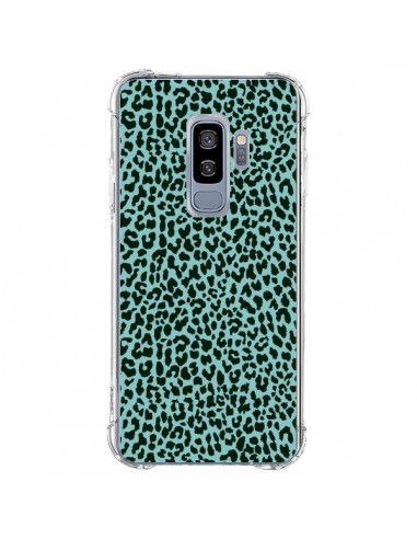 Coque Samsung S9 Plus Leopard Turquoise Neon - Mary Nesrala