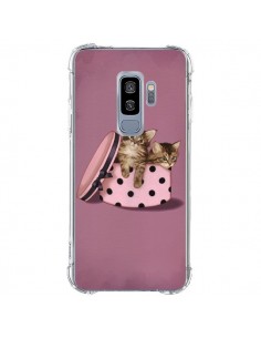 Coque Samsung S9 Plus Chaton Chat Kitten Boite Pois -...