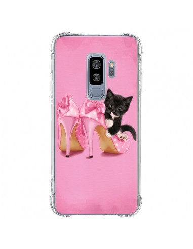 Coque Samsung S9 Plus Chaton Chat Noir Kitten Chaussure Shoes - Maryline Cazenave