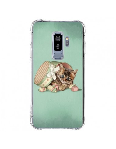 Coque Samsung S9 Plus Chaton Chat Kitten Boite Bonbon Candy - Maryline Cazenave