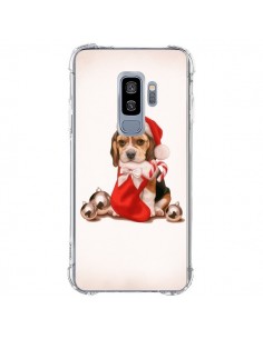 Coque Samsung S9 Plus Chien Dog Pere Noel Christmas -...