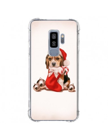 Coque Samsung S9 Plus Chien Dog Pere Noel Christmas - Maryline Cazenave