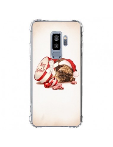 Coque Samsung S9 Plus Chien Dog Pere Noel Christmas Boite - Maryline Cazenave