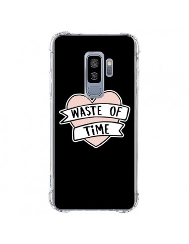 Coque Samsung S9 Plus Waste of Time Coeur - Maryline Cazenave