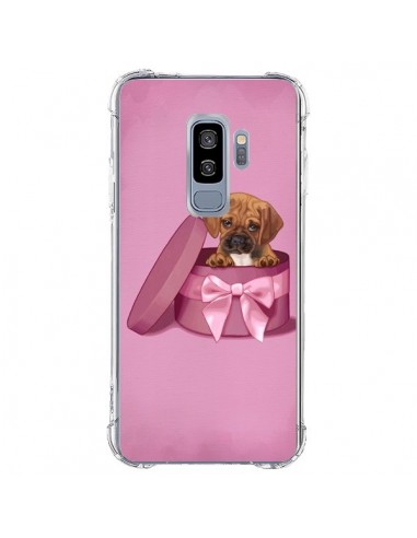 Coque Samsung S9 Plus Chien Dog Boite Noeud Triste - Maryline Cazenave