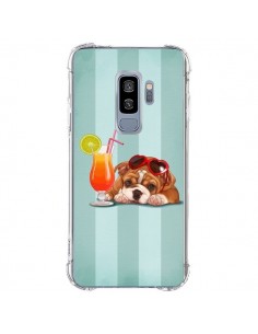 Coque Samsung S9 Plus Chien Dog Cocktail Lunettes Coeur -...