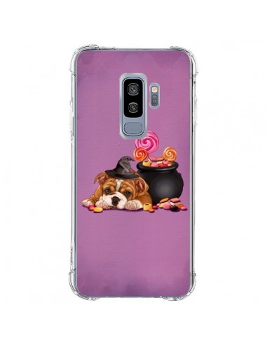 Coque Samsung S9 Plus Chien Dog Halloween Sorciere Chaudron Bonbon - Maryline Cazenave
