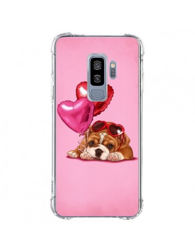 Coque Samsung S9 Plus Chien Dog Lunettes Coeur Ballon - Maryline Cazenave