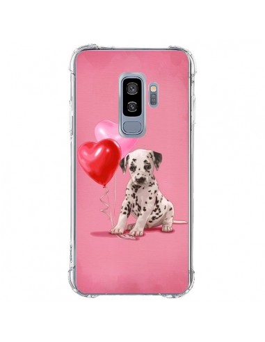 Coque Samsung S9 Plus Chien Dog Dalmatien Ballon Coeur - Maryline Cazenave