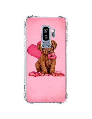 Coque Samsung S9 Plus Chien Dog Gateau Coeur Love - Maryline Cazenave