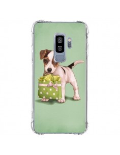 Coque Samsung S9 Plus Chien Dog Shopping Sac Pois Vert -...