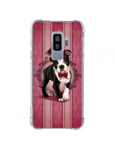 Coque Samsung S9 Plus Chien Dog Gentleman Noeud Papillon Chapeau - Maryline Cazenave