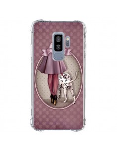 Coque Samsung S9 Plus Lady Chien Dog Dalmatien Robe Pois...